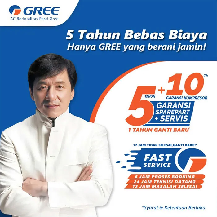 Gree AC Split ( AC Dinding ) Inverter SmartClean F5S Series 1.5 PK ( 1 1/2 PK ) R32 1170 Watt - GWC-12F5S | GWC12F5S | 12F5S